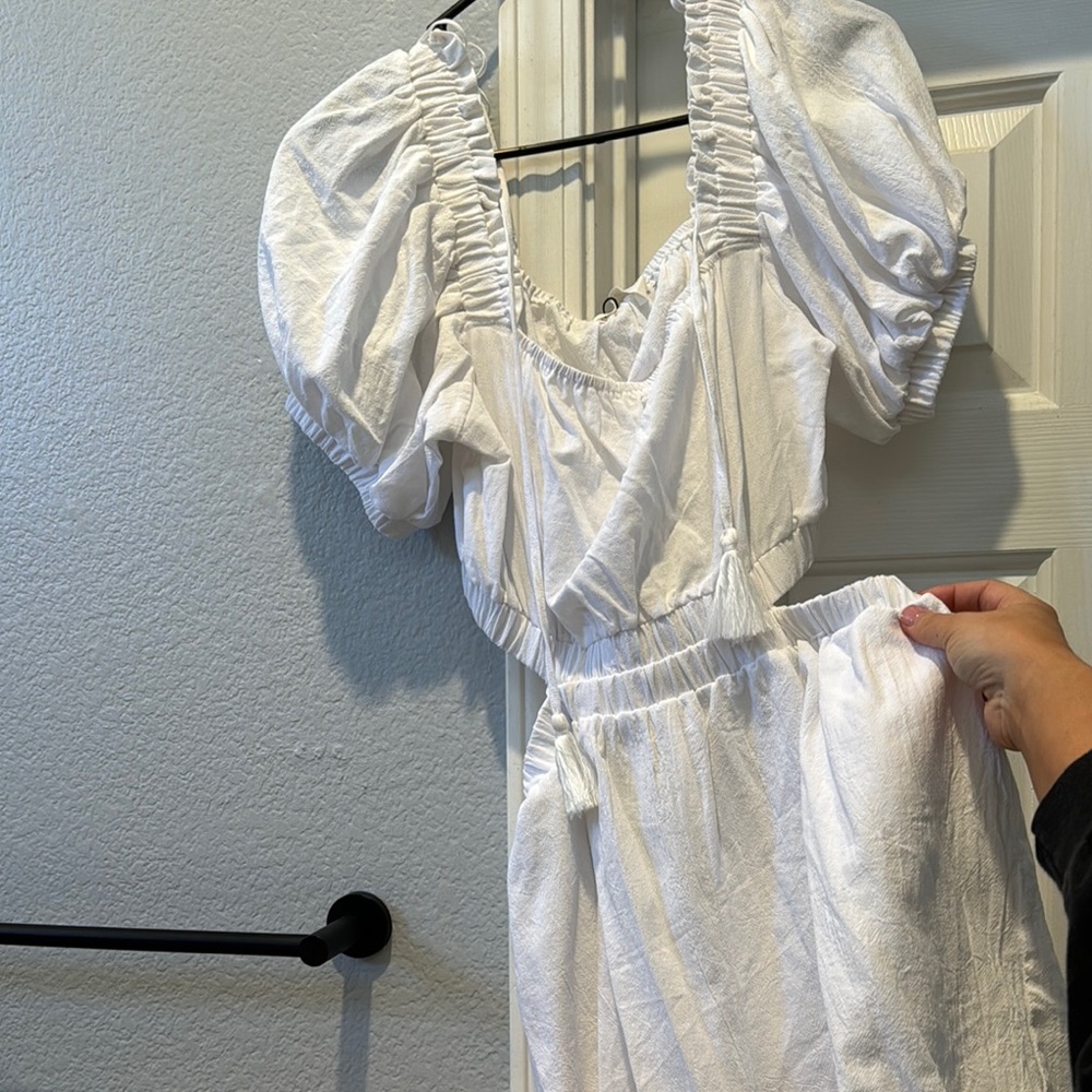 NWT Mustard Seed White romper